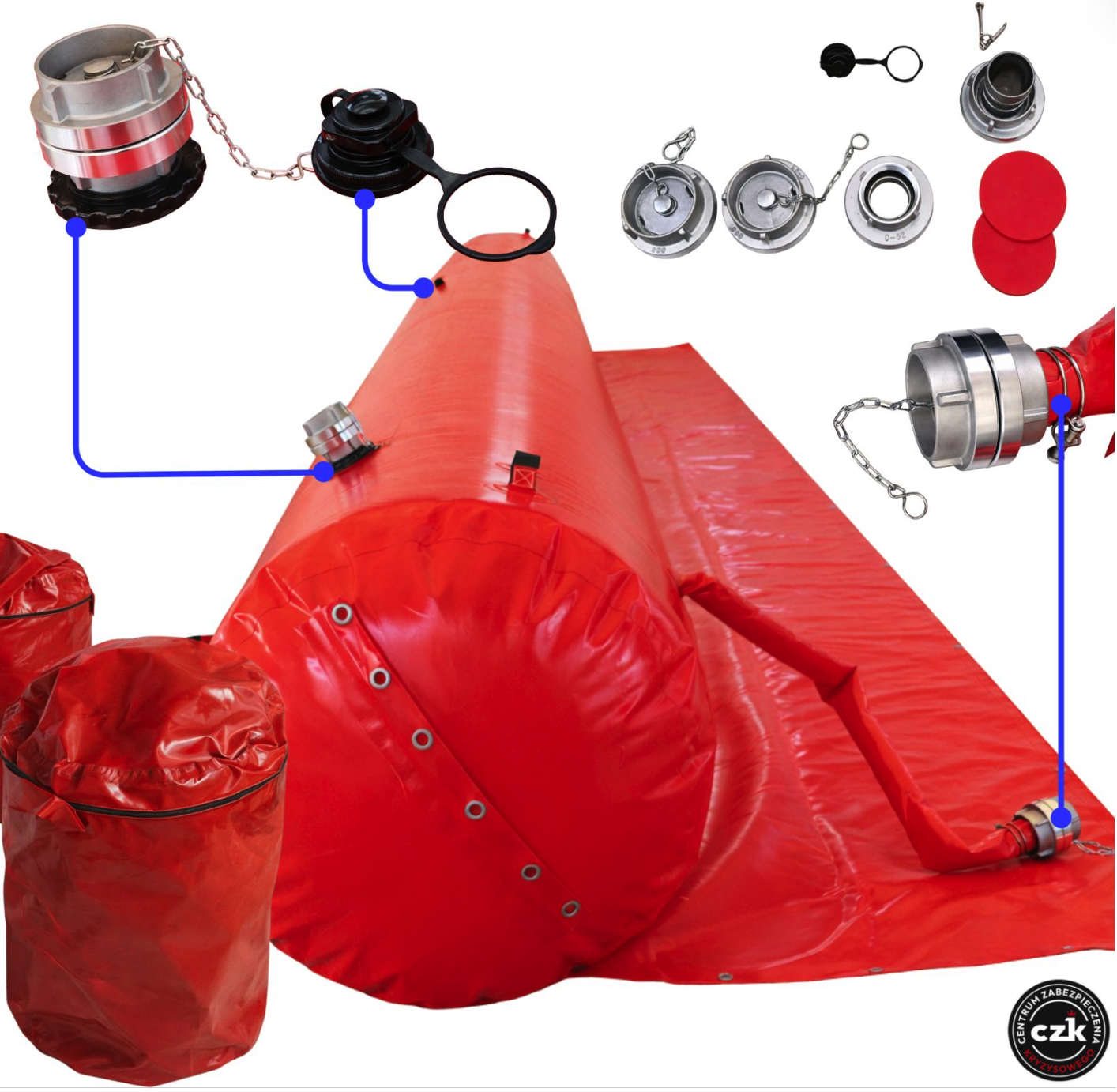 Rękaw przeciwpowodziowy OWN Aquor© PCV 10m ø45cm - RP1045 - obrazek 3
