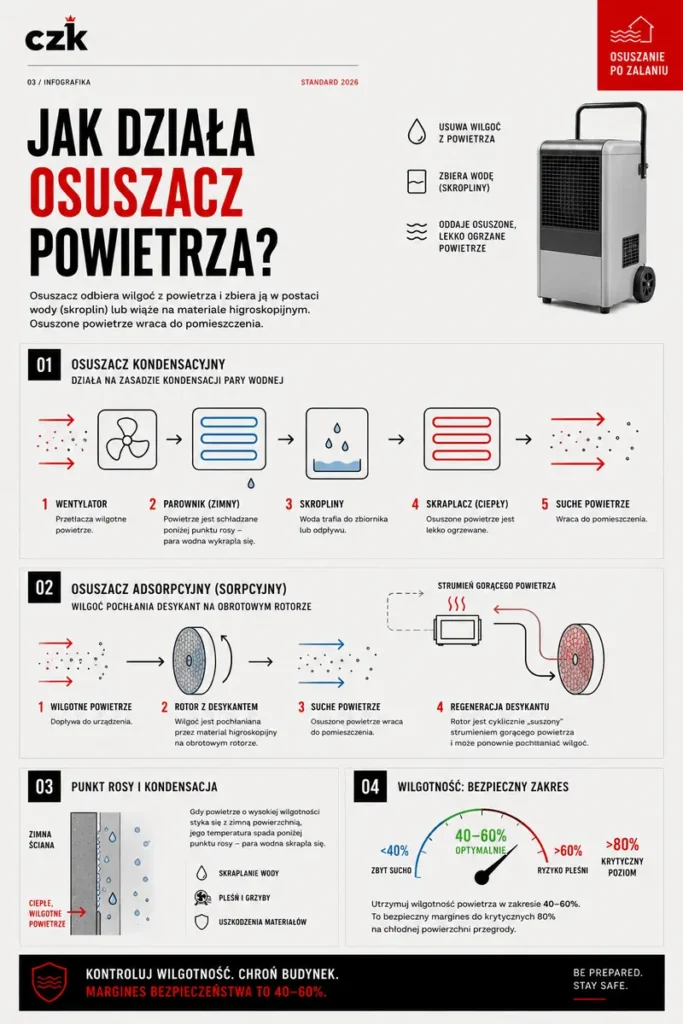 jak działa osuszacz powietrza